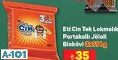 ETİ CİN TEK LOKMALIK PORTAKALLI JÖLELİ BİSKÜVİ 3X114 G